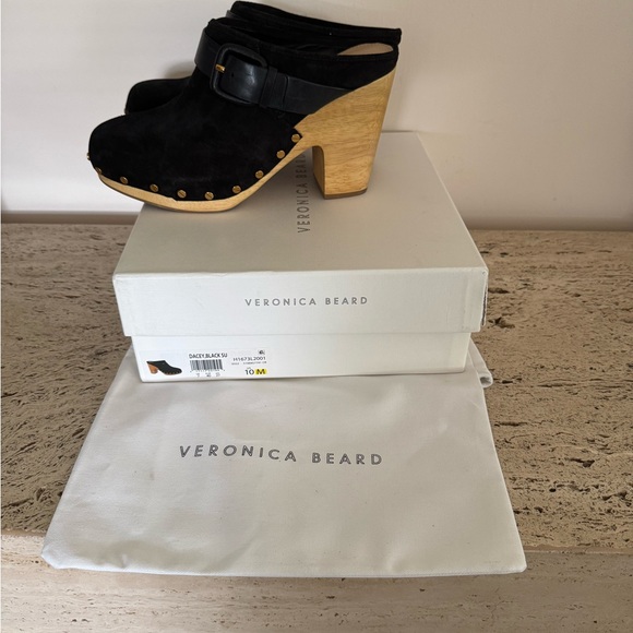 NWOB Veronica Beard Dacey Womens Suede Slip On Clogs. MSRP $400. Size 10M - Picture 17 of 17